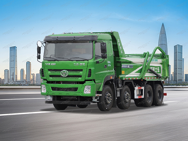 Caminhão de sujeira Yulong 8 × 4